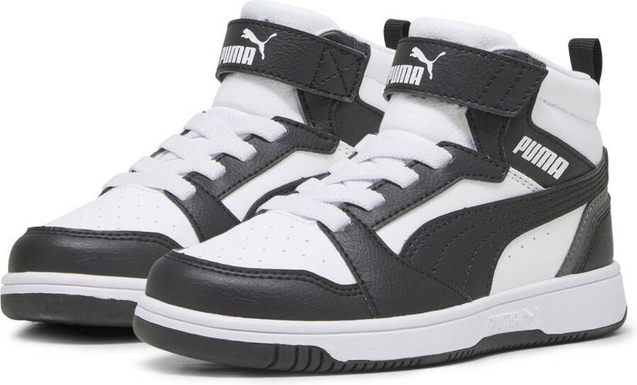 PUMA Rebound V6 Mid AC+ PS Unisex Sneakers White- Black-Shadow Gray