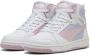 PUMA Rebound V6 Mid Blurry Dreams Jr Sneakers White-Rose Mauve-Cool Weather - Thumbnail 2