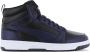 PUMA- Rebound V6 Mid Heren Sneakers Basketbalschoenen Zwart-Blauw - Thumbnail 1