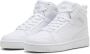 PUMA Rebound V6 Mid Jr Unisex Sneakers White-Cool Light Gray - Thumbnail 1