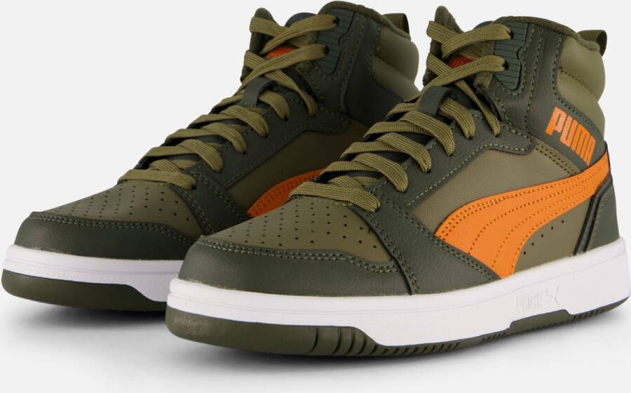 PUMA Rebound V6 Mid WTR Jr Unisex Sneakers Dark Olive-Maple Syrup- Olive - Foto 2