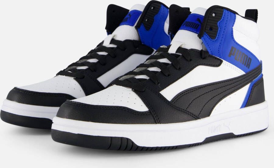 Puma Rebound v6 sneakers zwart wit kobaltblauw - Foto 2