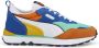 PUMA Rider FV Future Vintage Sneakers Heren Biscay Green Vibrant Orange - Thumbnail 6