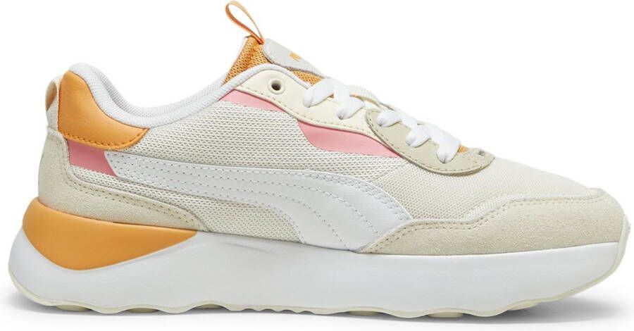PUMA Runtamed Platform Dames Sneakers Putty- White-Warm White-Clementine-Passionfruit