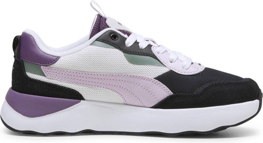 PUMA Runtamed Platform Dames Sneakers Strong Gray-Grape Mist- White-Crushed Berry-Eucalyptus