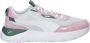 Puma Runtamed Platform sneakers lichtgrijs wit lila groen Jongens Meisjes Mesh 35.5 - Thumbnail 2