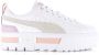 Puma Mayze Lth Wns | white rose quartz Wit Leer Lage sneakers Dames - Thumbnail 2