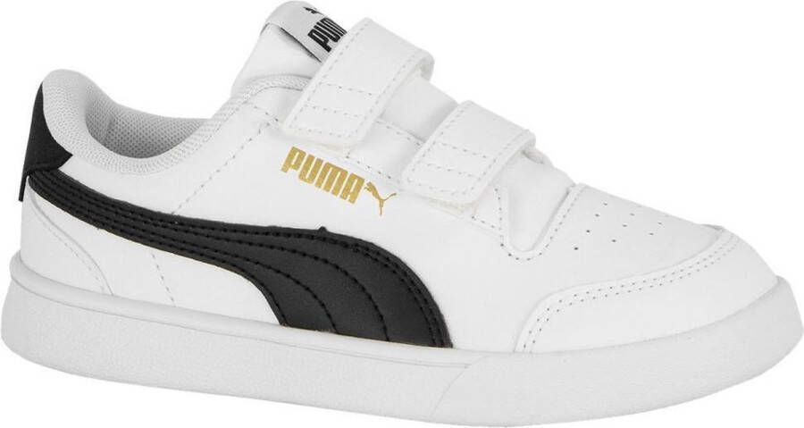 PUMA Shuffle V PS Unisex Sneakers White- Black- Team Gold