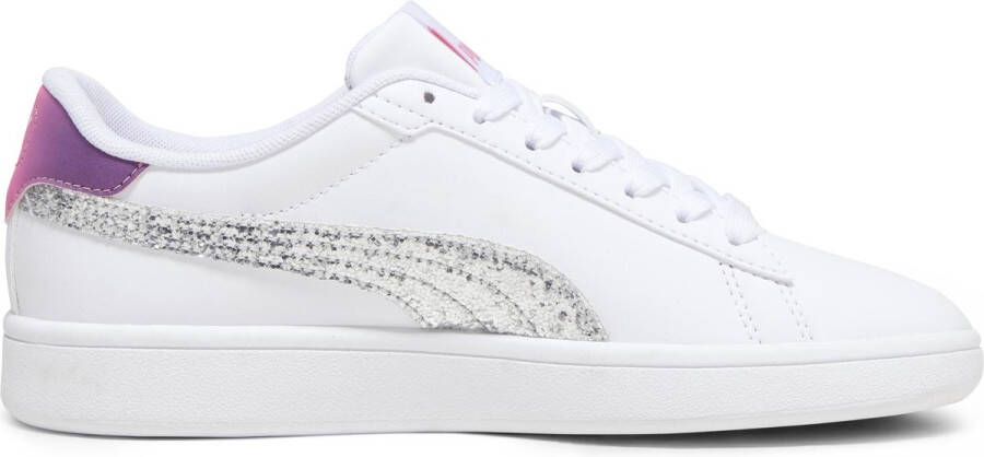 PUMA Smash 3 0 L Star Glow Jr Meisjes Sneakers Wit Multicolour