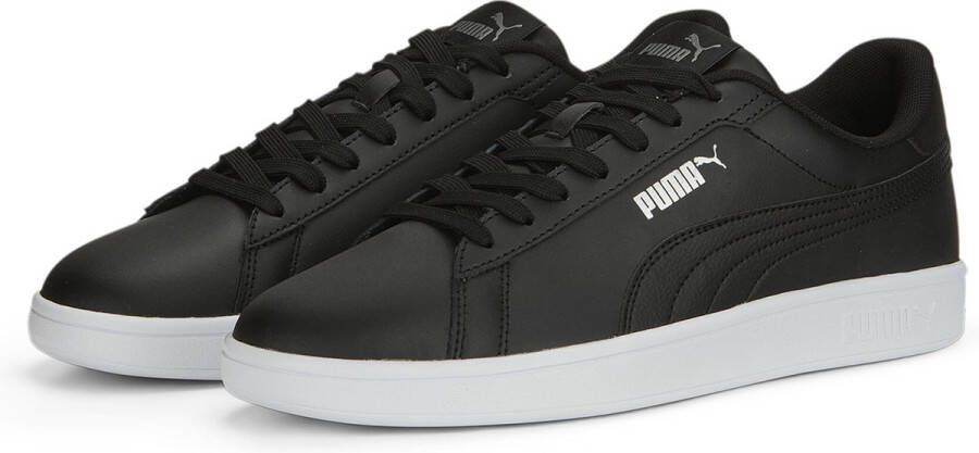 PUMA SMASH 3.0 L herensneaker leer 390987 02 zwart