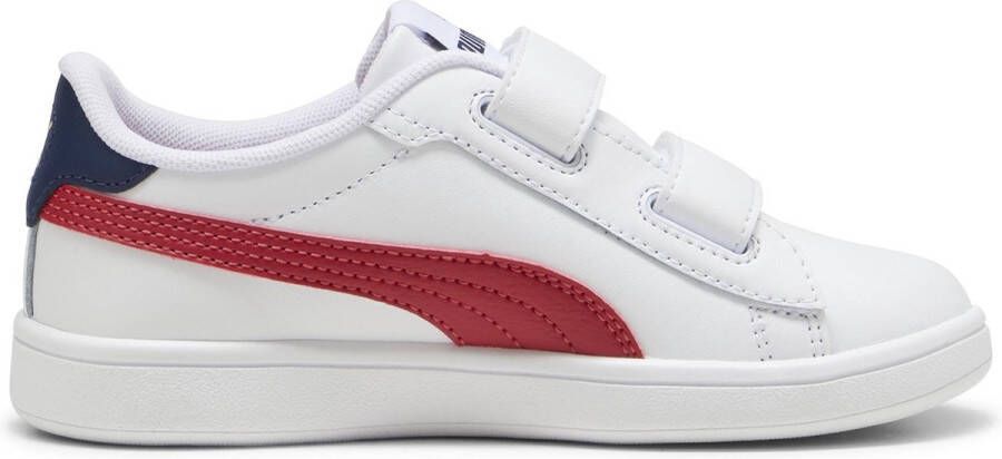 Puma Smash 3.0 L V leren sneakers wit rood donkerblauw Leer 26 - Foto 1