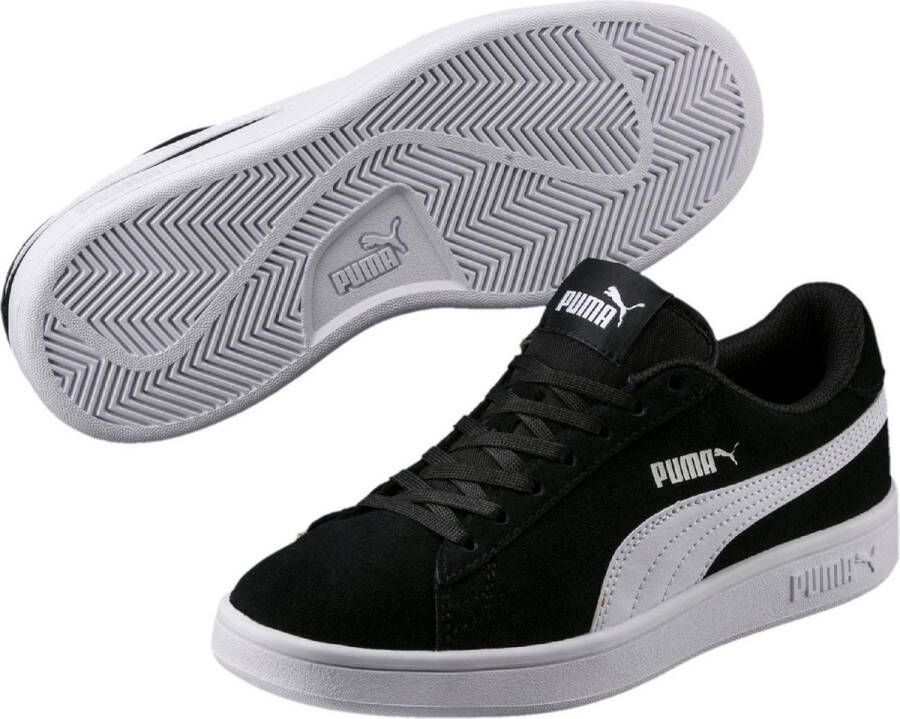 PUMA Smash v2 SD Jr Kinderen Sneakers Black- White