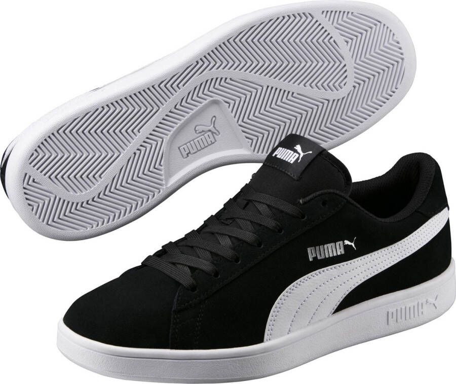 PUMA Smash v2 Sneakers Unisex Black- White- Silver