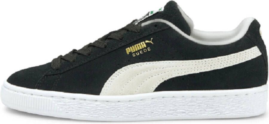 Puma Suede basisschool Schoenen Black Leer Foot Locker