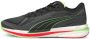 PUMA Velocity Nitro Hardloopschoenen Zwart Wit Groen - Thumbnail 1