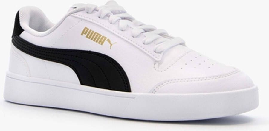 PUMA Shuffle Jr Unisex Sneakers White- Black- Team Gold