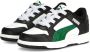 Puma Rebound Joy Lo AC sneakers zwart wit groen Imitatieleer 24 - Thumbnail 1