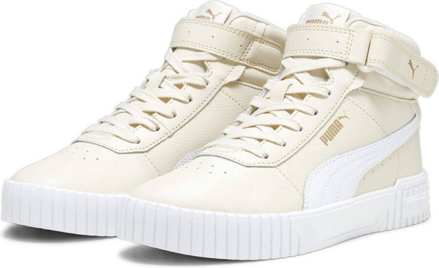 PUMA Carina 2.0 Mid dames sneaker beige wit