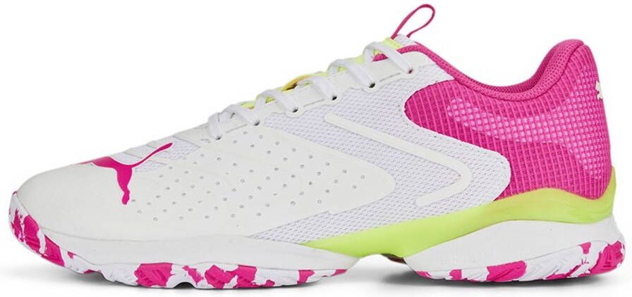 PUMA Solarattack Rct Padelschoenen Wit Roze Vrouw