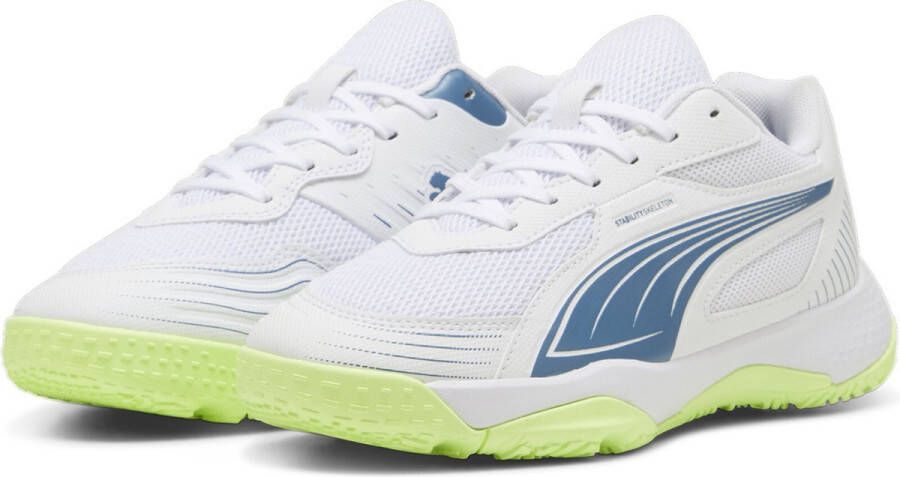 PUMA Solarflash III Jr Unisex Sportschoenen White-Blue Horizon