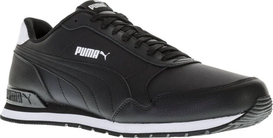 PUMA ST Runner V2 Full Leather Sneakers Sportschoenen Schoenen Zwart 365277