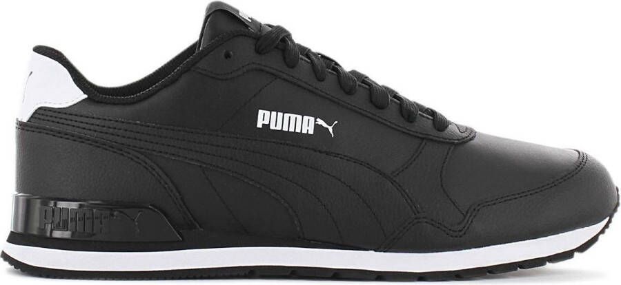 PUMA ST Runner V2 Full Leather Sneakers Sportschoenen Schoenen Zwart 365277