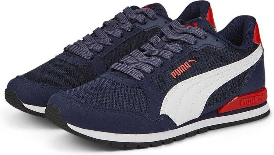 PUMA St Runner V3 Mesh Junior Hardloopschoenen Blauw Jongen