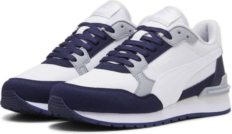 PUMA ST Runner v4 NL Jr Unisex Sneakers Feather Gray- White- Navy-Cool Mid Gray