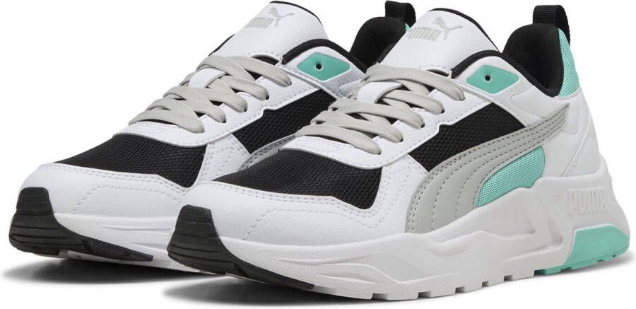 PUMA Trinity 2 LT Unisex Sneakers Black-Cool Light Gray- White-Aquatic