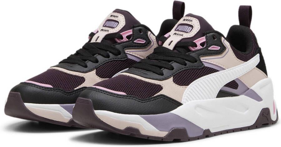 PUMA Trinity Heren Sneakers Midnight Plum- White- Black-Mauve Mist