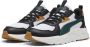 PUMA Trinity Lite Heren Sneakers Black-Dark Myrtle-Caramel Latte - Thumbnail 3