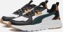 PUMA Trinity Lite Heren Sneakers Black-Dark Myrtle-Caramel Latte - Thumbnail 2