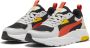 Puma Trinity Lite sneakers wit zwart rood geel Mesh Meerkleurig 35.5 - Thumbnail 2