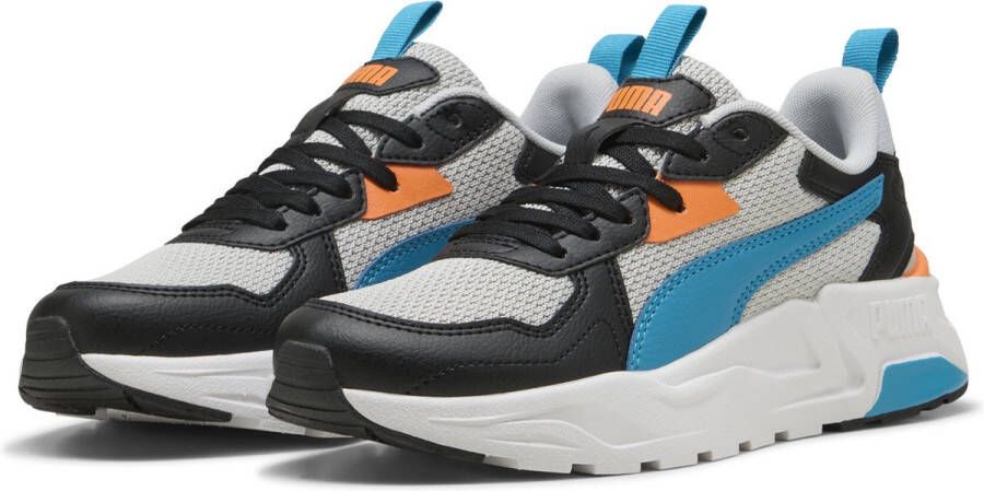 PUMA Trinity Lite Jr Unisex Sneakers Cool Light Gray-Tropical Blue- Black