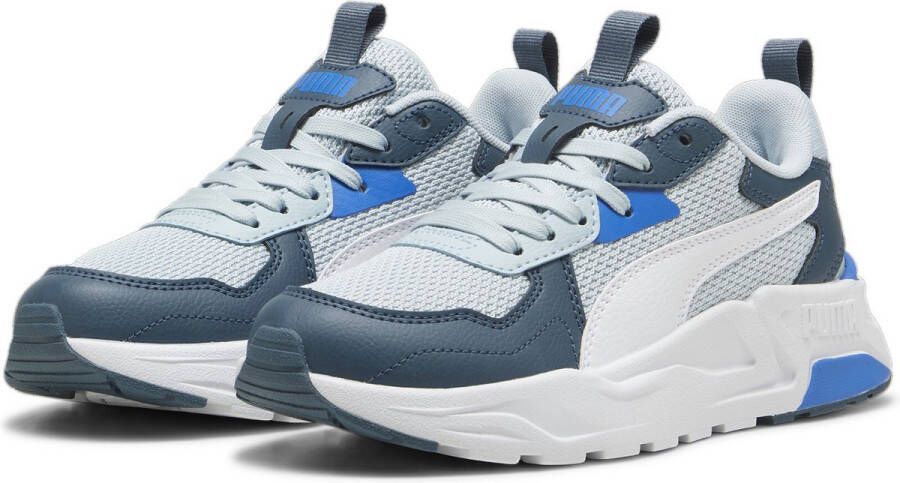 PUMA Trinity Lite Jr Unisex Sneakers Frosted Dew- White-Gray Skies-Hyperlink Blue