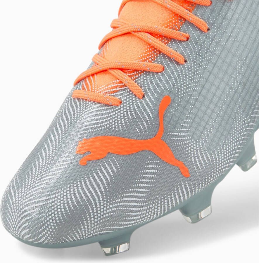 PUMA Ultra 2.4 Gras Kunstgras Voetbalschoenen (MG) Zilver Oranje - Foto 4