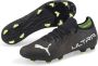 PUMA Ultra 3.4 Gras Kunstgras Voetbalschoenen (MG) Zwart Wit Geel - Thumbnail 2