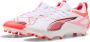 Puma ULTRA 5 MATCH FG AG Junior voetbalschoenen wit zwart rood - Thumbnail 7