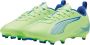 Puma Ultra 5 Play junior voetbalschoenen geel wit blauw - Thumbnail 2