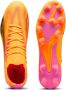 PUMA Ultra Match Gras Kunstgras Voetbalschoenen (MG) Oranje Zwart Roze - Thumbnail 8