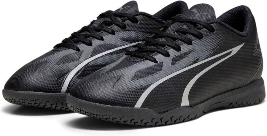 PUMA Ultra Play Zaalvoetbalschoenen (IN) Kids Zwart Zilver