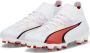 PUMA Ultra Pro Gras Kunstgras Voetbalschoenen (MG) Kids Wit Rood Zwart - Thumbnail 1