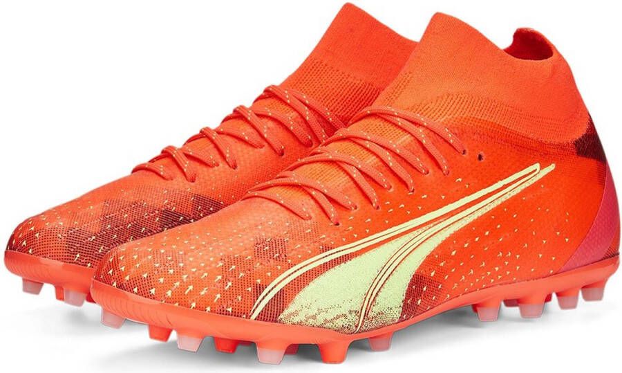 PUMA Ultra Pro MG Voetbalschoenen Fiery Coral Fizzy Light Black