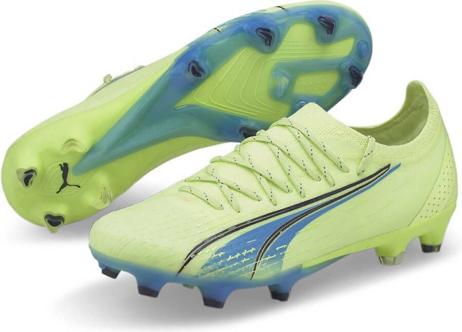 PUMA Ultra Ultimate Gras Kunstgras Voetbalschoenen (MG) Dames Lichtgroen Blauw Zwart