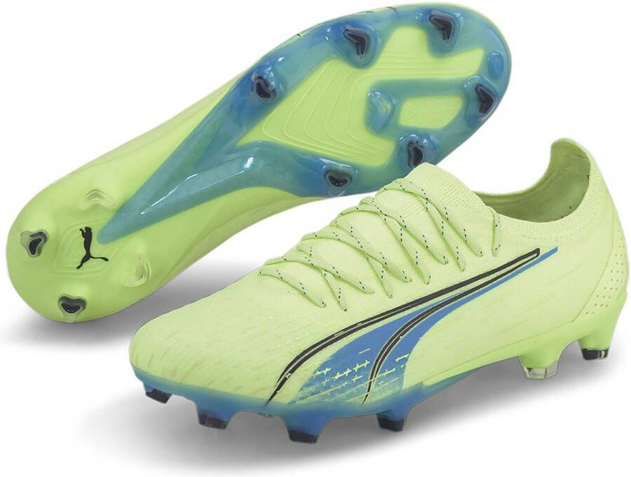 PUMA Ultra Ultimate Gras Kunstgras Voetbalschoenen (MG) Lichtgroen Blauw Zwart