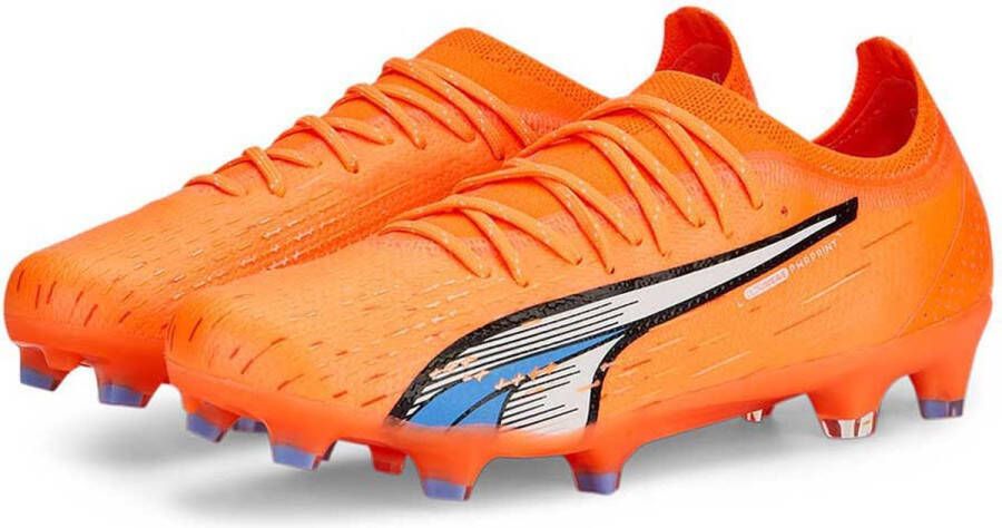 PUMA Ultra Ultimate Gras Kunstgras Voetbalschoenen (MG) Oranje Wit Blauw