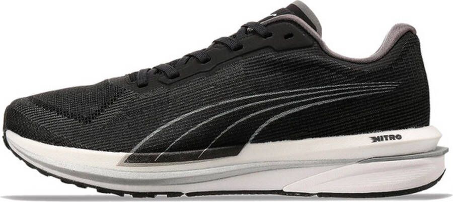 PUMA Velocity Nitro Dames Sportschoenen Hardlopen Weg zwart zilver