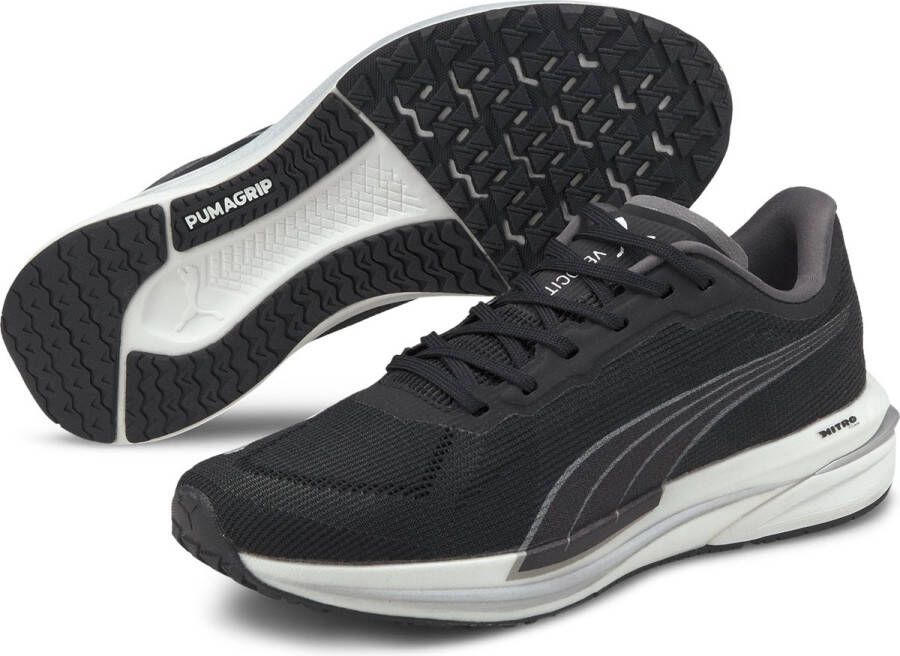 PUMA Velocity Nitro Dames Sportschoenen Hardlopen Weg zwart zilver