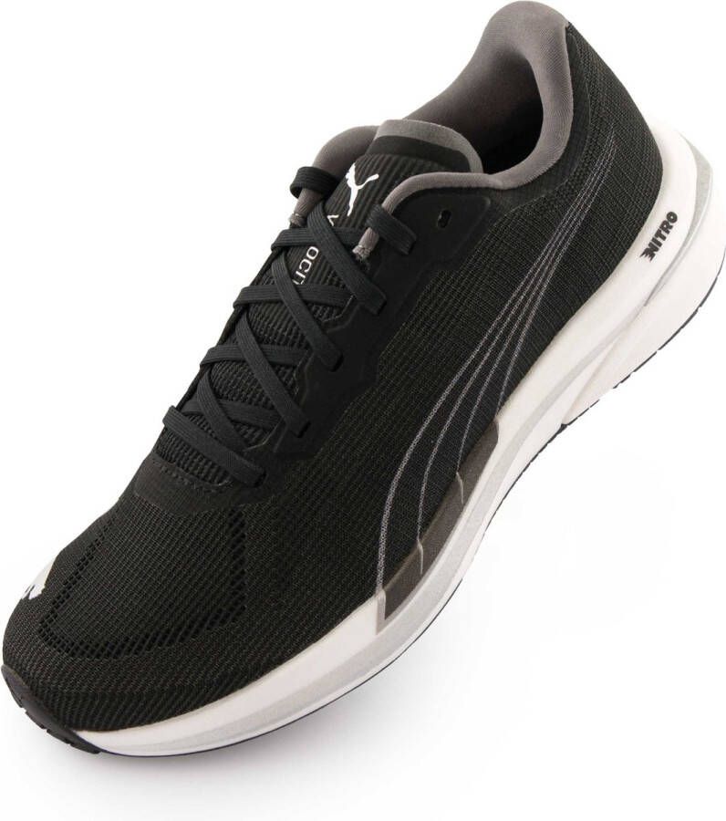 PUMA Velocity Nitro Dames Sportschoenen Hardlopen Weg zwart zilver