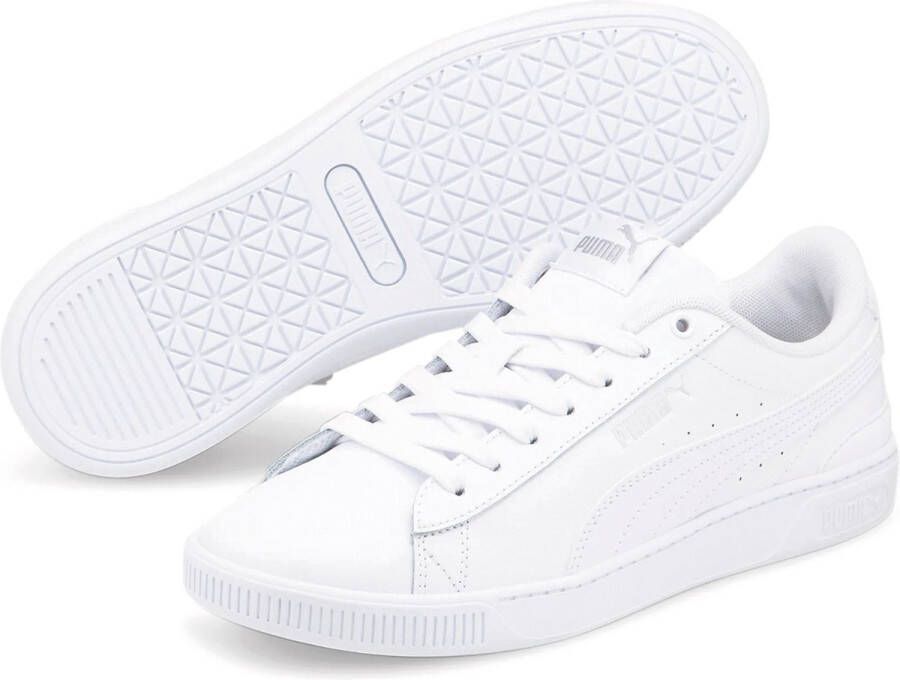 PUMA Vikky v3 Lthr Vrouwen Sneakers White Silver